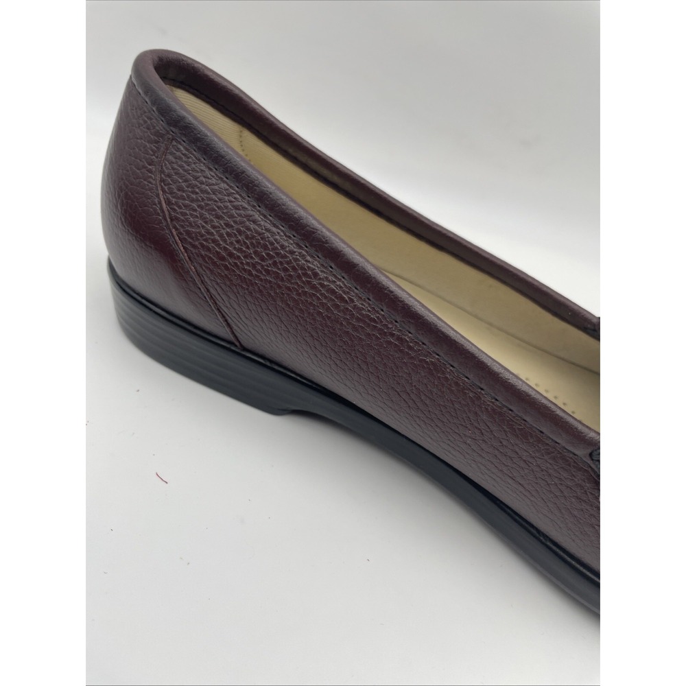 NWOB SAS Brown‎ Leather Mary Jane Tri Pad Wedge Sandals Women's Size 9.5 N NEW - Picture 5 of 10